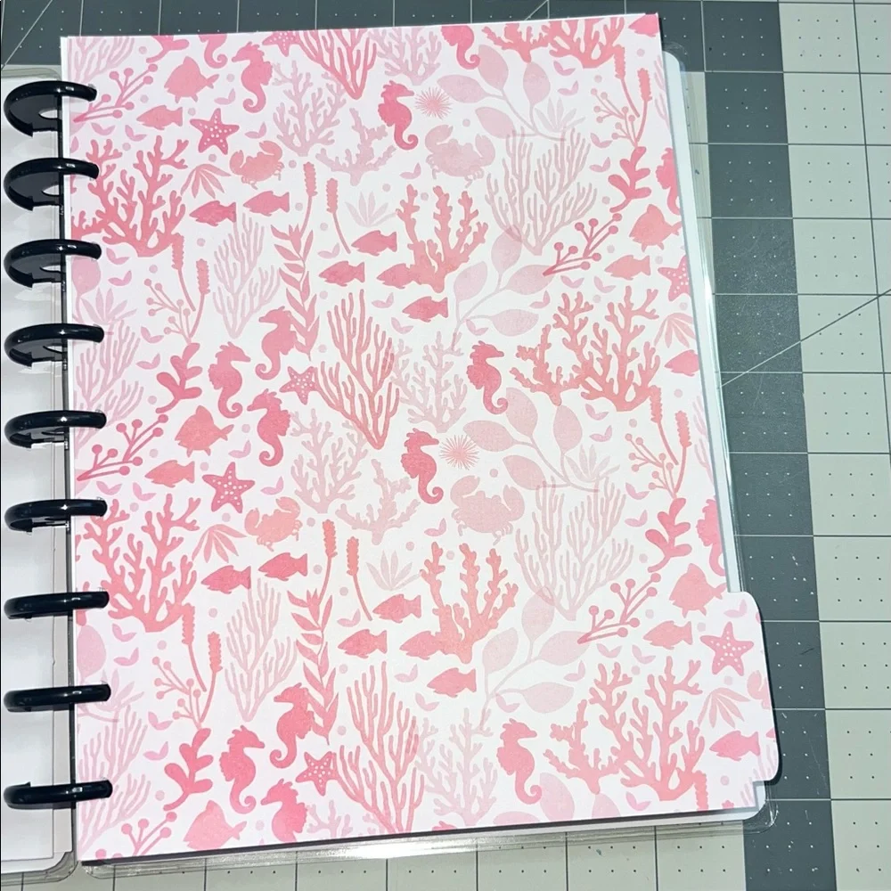 Mermaid happy planner classic size cover set, tab dividers and dashboards